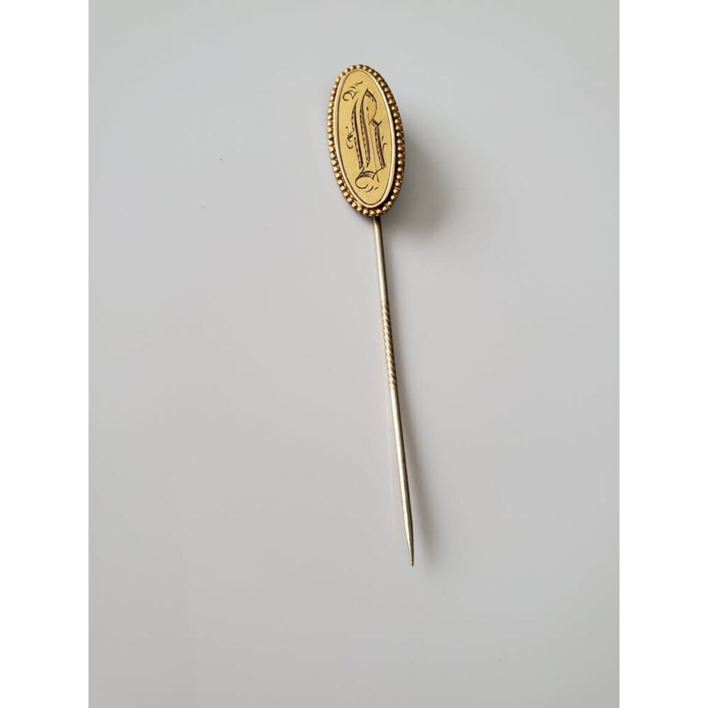 Vintage R Monogram Stick Pin - Picture 3 of 4